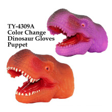 Divertido cambio de color Dinosaur Gloves Puppet